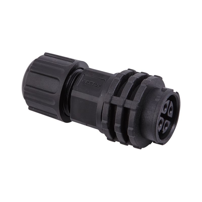 RGBW 5Pin Schwarz Wasserdicht IP67 LED Stecker Männlich Weiblich